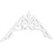 Ekena Millwork Pitch Amber Architectural Grade PVC Gable Pediment, 60"W x 25"H x 1"P (10/12) GPP060X025X100AMB - alternate 1